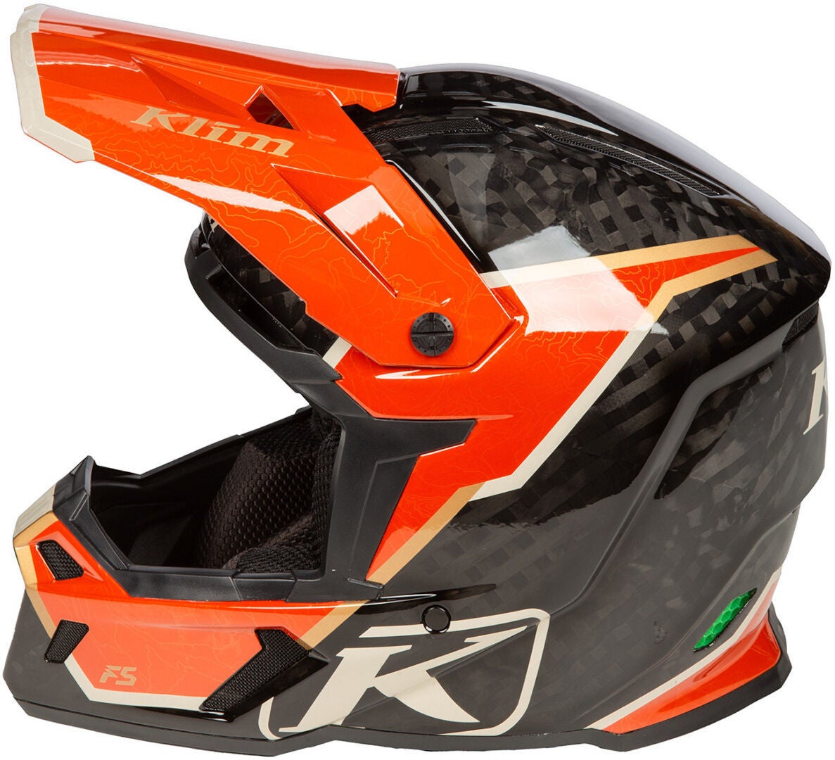 Klim F5 Koroyd Topo Carbon Casco Motocross M (56/57) Figura 6
