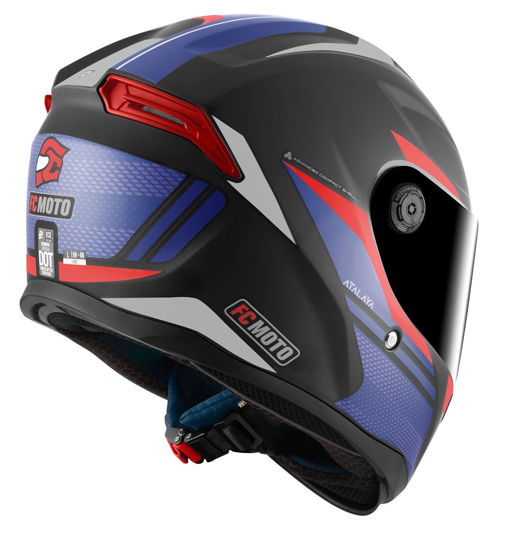 FC-Moto FF114B Zeron Helm schwarz matt/rot/blau/weiß M Abbildung 5