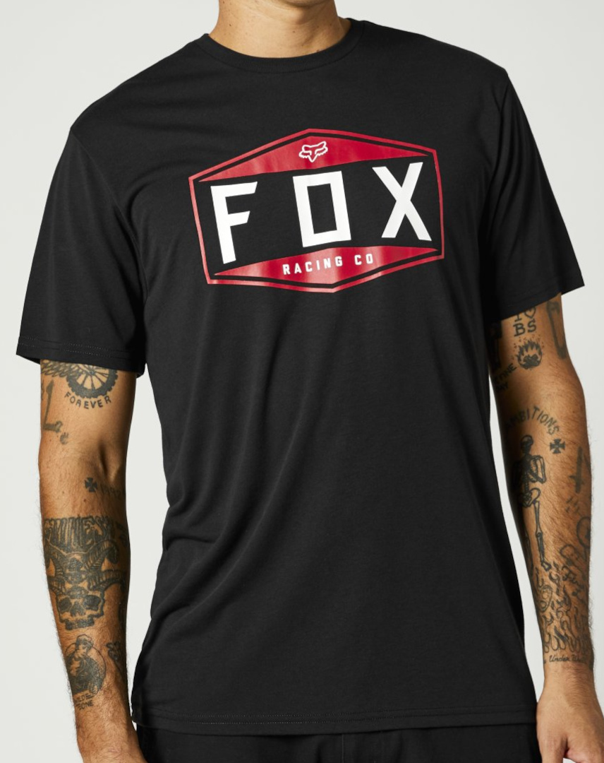 FOX Emblem Tech Camiseta negro S Figura 1