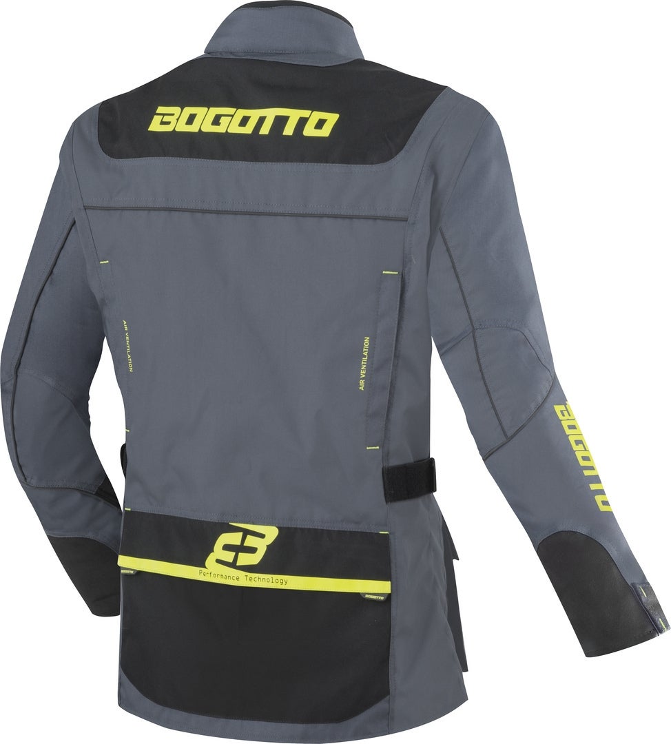 Bogotto Covelo waterproof Motorcycle Textile Jacket black/grey/fluo-yellow XL Figure 2