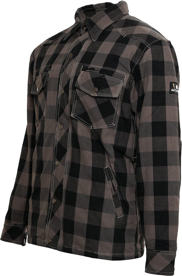 Bores Lumberjack Premium Camicia da moto grigio/nero L Figura 3