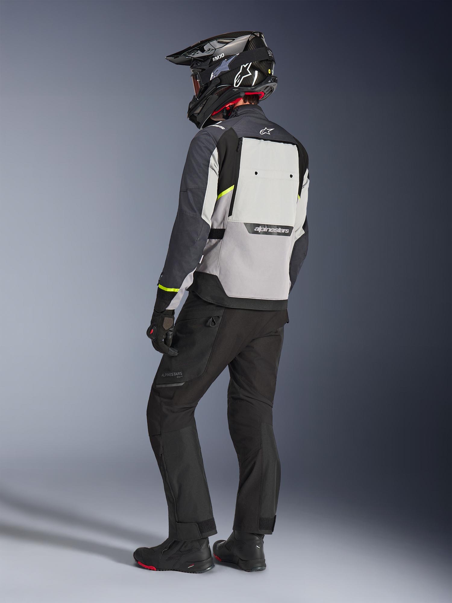 Alpinestars Cusco Drystar Veste textile moto imperméable Gris foncé/gris clair M Figure 11