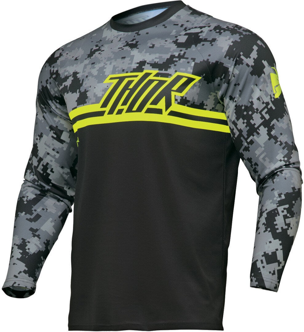 Thor Sector Digi Camo Motocross trøje sort/grå/gul XL Figur 1