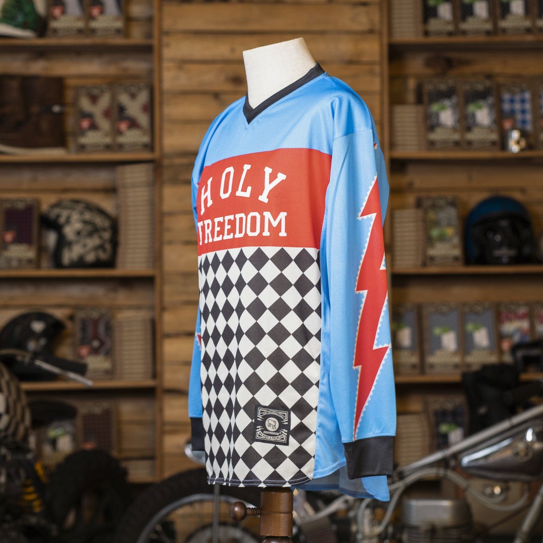 Side view of HolyFreedom Settantasette Motocross Jersey