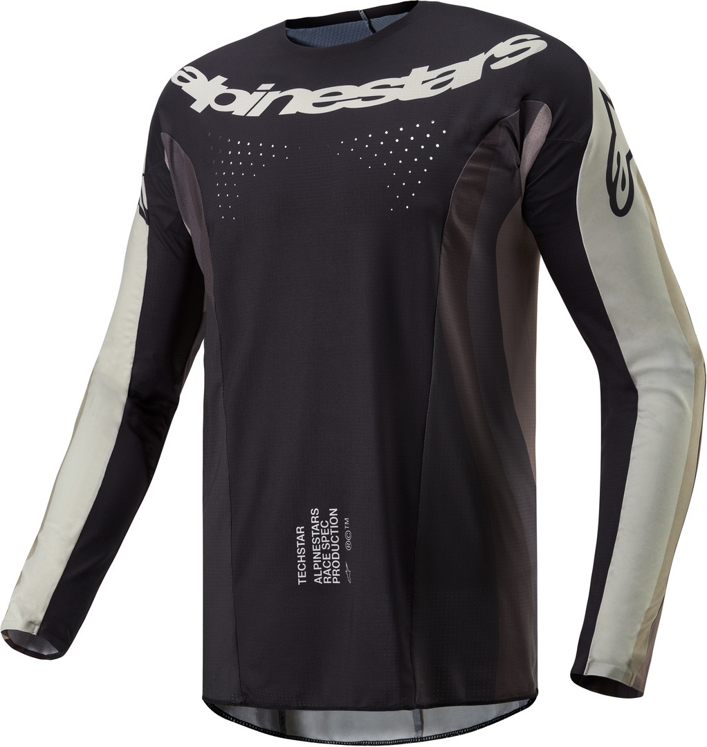 Alpinestars Techstar Pneuma Motocross Jersey grau/beige M Abbildung 1