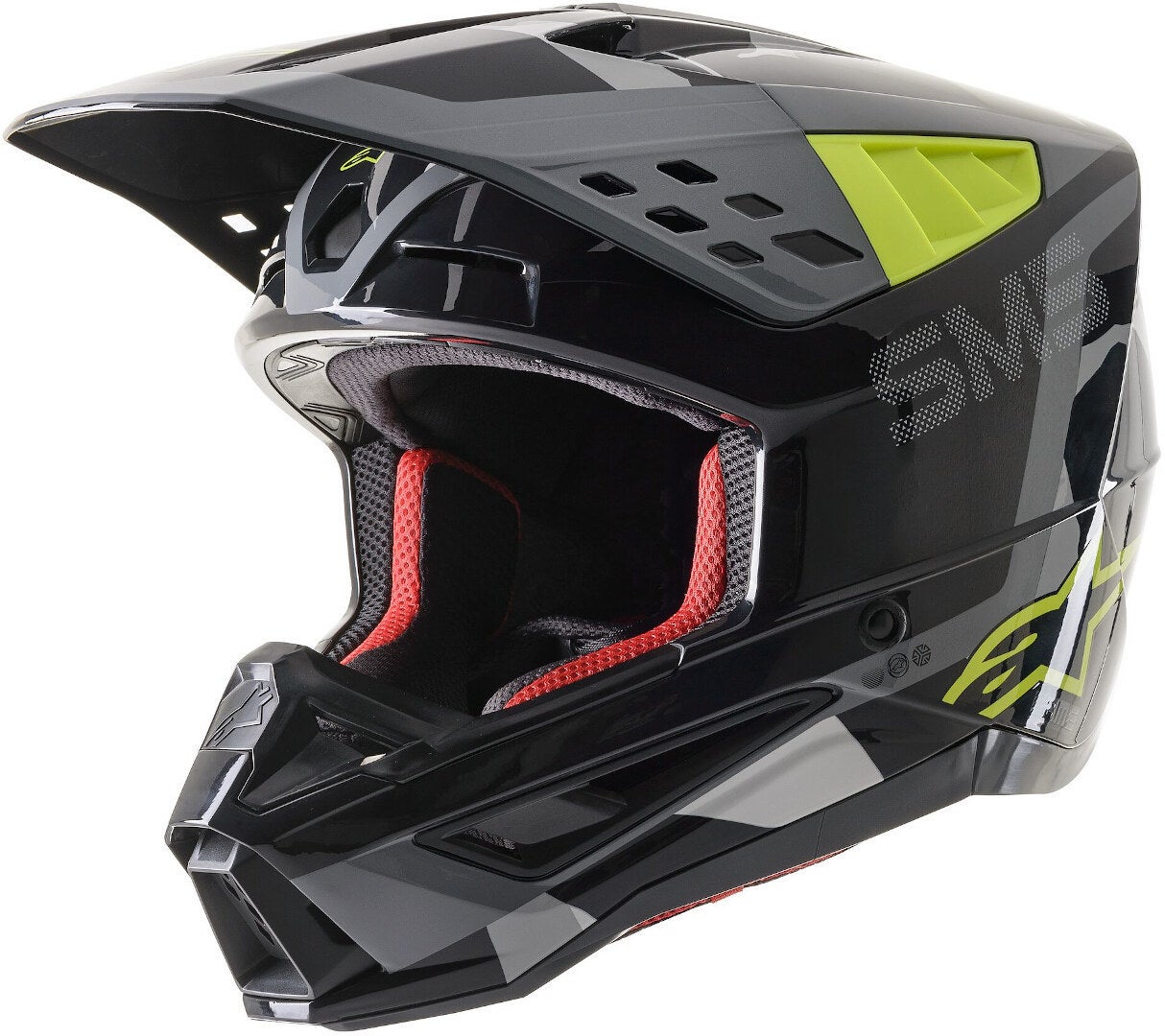 Alpinestars S-M5 Rover Motocross hjelm sort/grå/grøn M (57/58) Figur 1