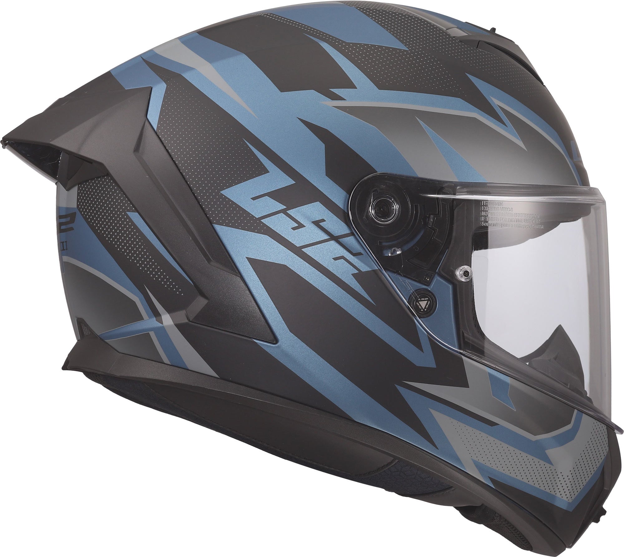 LS2 FF820 Rapid III Xtrem Каска Черно/синьо XXXL (65/66) Фигура 3