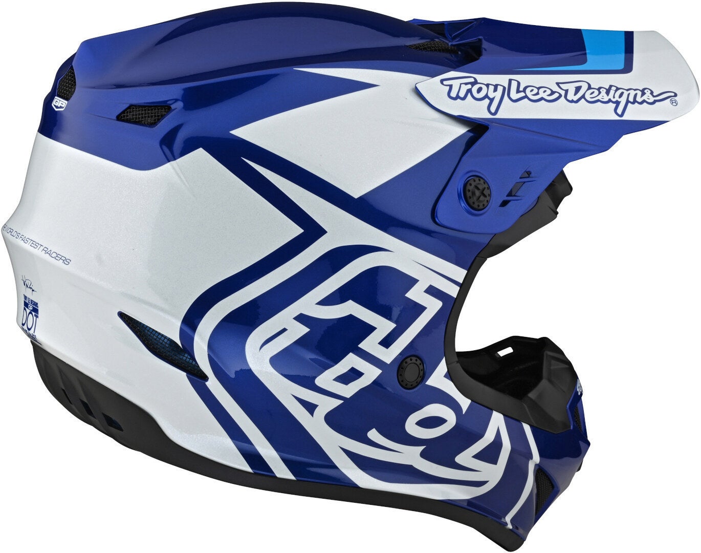 Troy Lee Designs GP Overload Casco de Motocross azul/blanco 2XL Figura 5