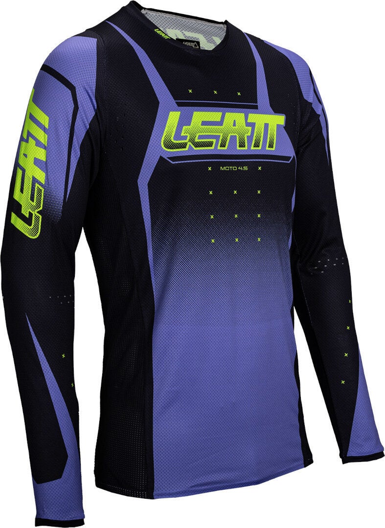 Leatt 4.5 Lite Venom 2025 Motocross trøje sort/lilla/neongrøn L Figur 1