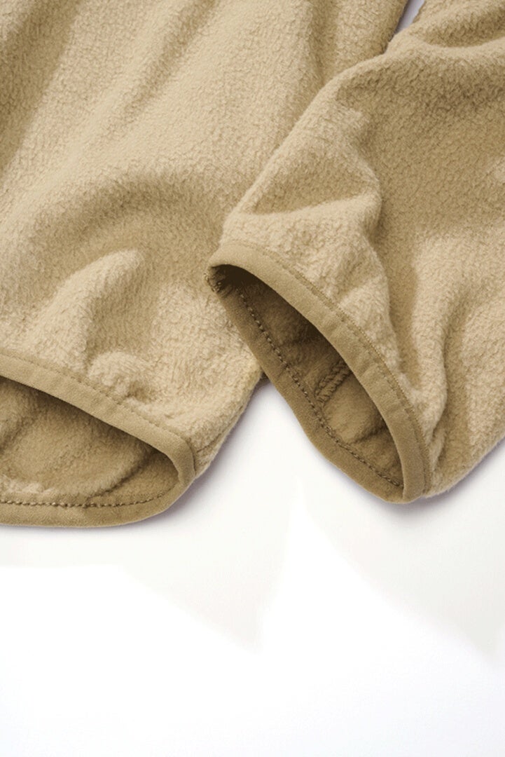 Brandit Fleece Pull demi-zip beige 4XL Figure 3