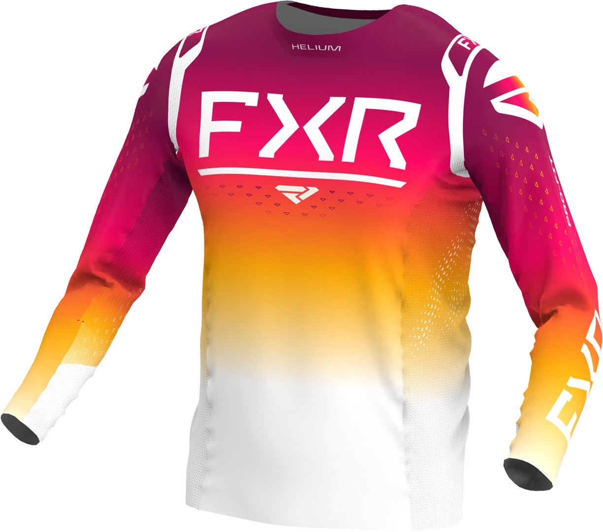 FXR Helium 2023 Motorcross jersey roze/wit L Figuur 1