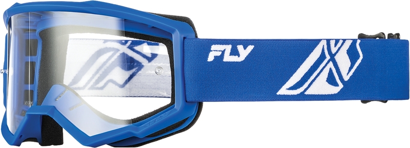 FLY Racing Focus Goggle Blå/Vit - Klar Lins Figur 2