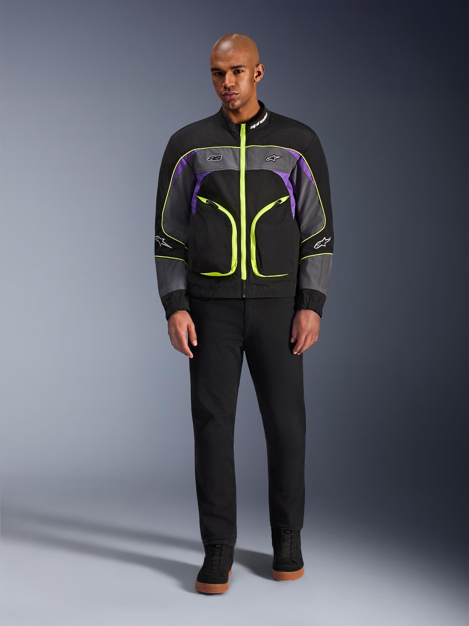 Alpinestars Unite Motorcycle Textile Jacket black/grey/yellow L Figure 4