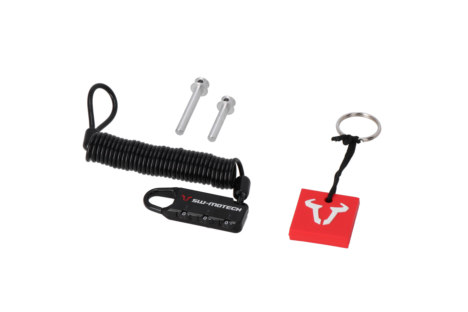 Protecție antifurt SW-Motech pentru geanta de rezervor PRO/EVO - Insignă de siguranță/încuietoare pentru bagaje de motocicletă. Figura 1