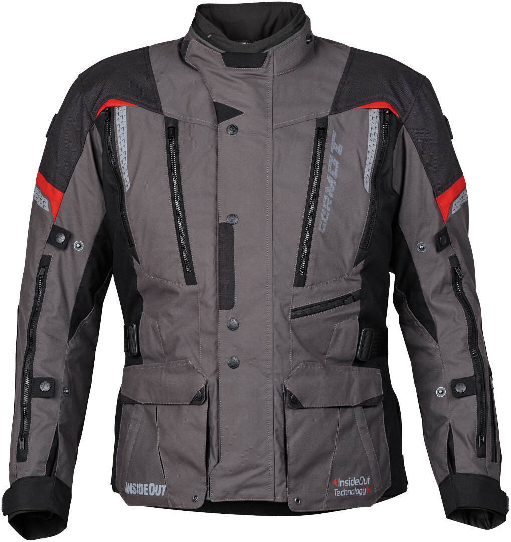 Germot InsideOut Motorcycle Textile Jacket black/anthracite/red 3XL Figure 2