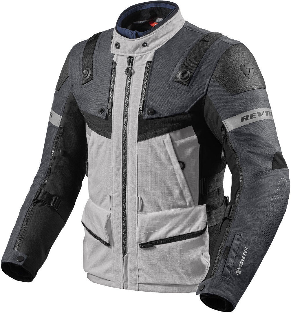 Revit Defender 3 GTX Motorrad Textiljacke silber/anthrazit 3XL Abbildung 1