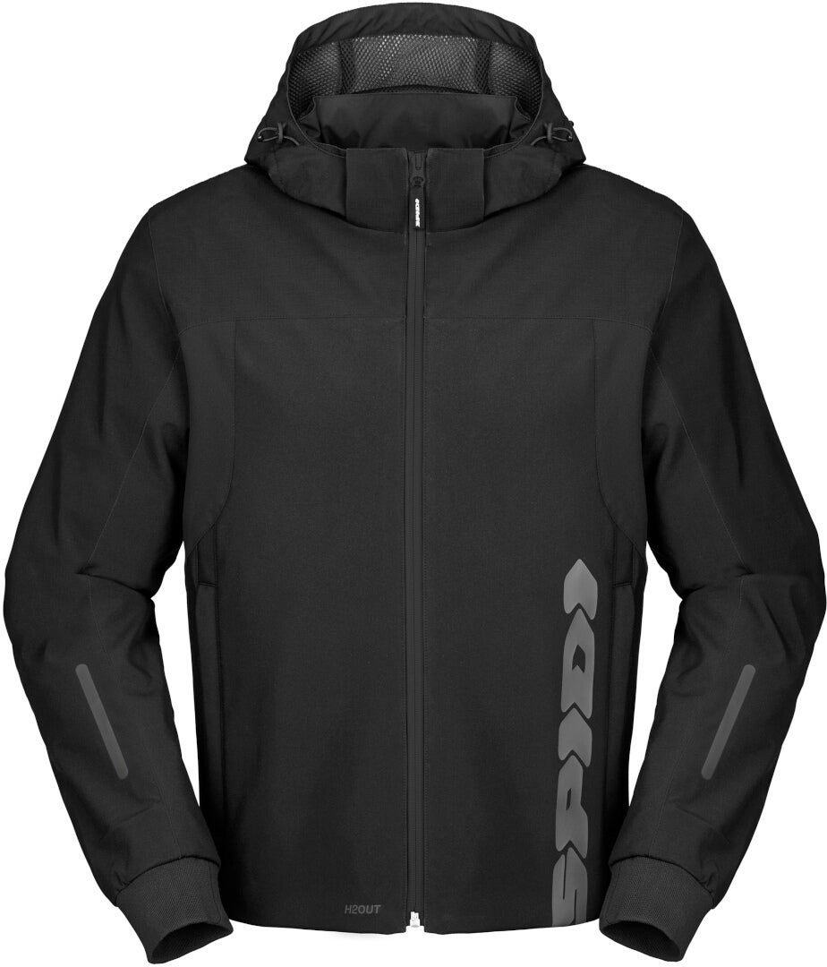 Spidi H2Out II Sweat à capuche de moto imperméable noir XL Figure 1