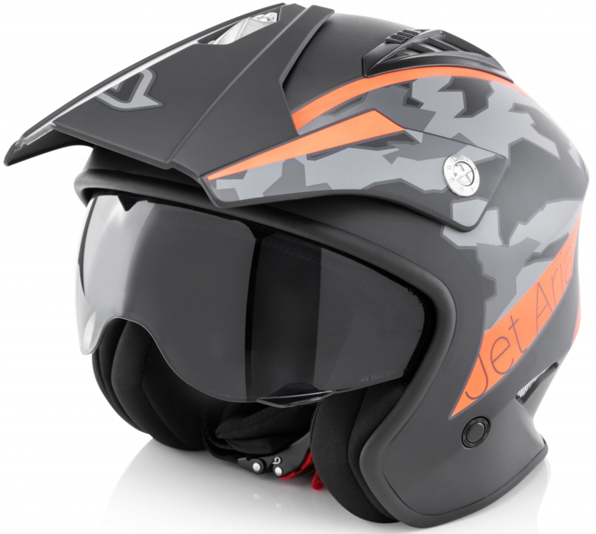 Acerbis Aria Casque Jet noir mat/orange L (59/60) Figure 1