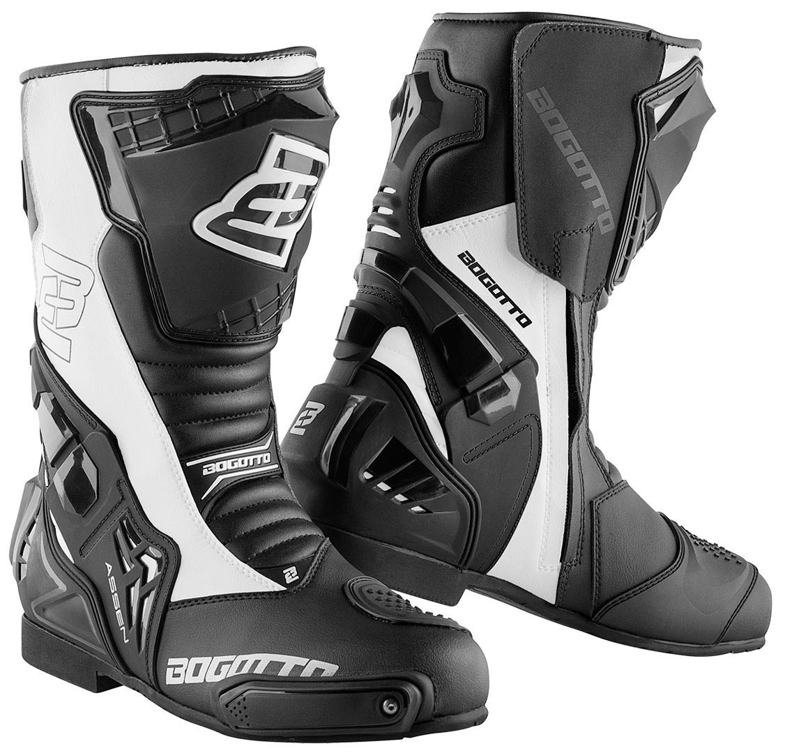 Bogotto Assen Motorcycle Boots black/white 44 Figure 1