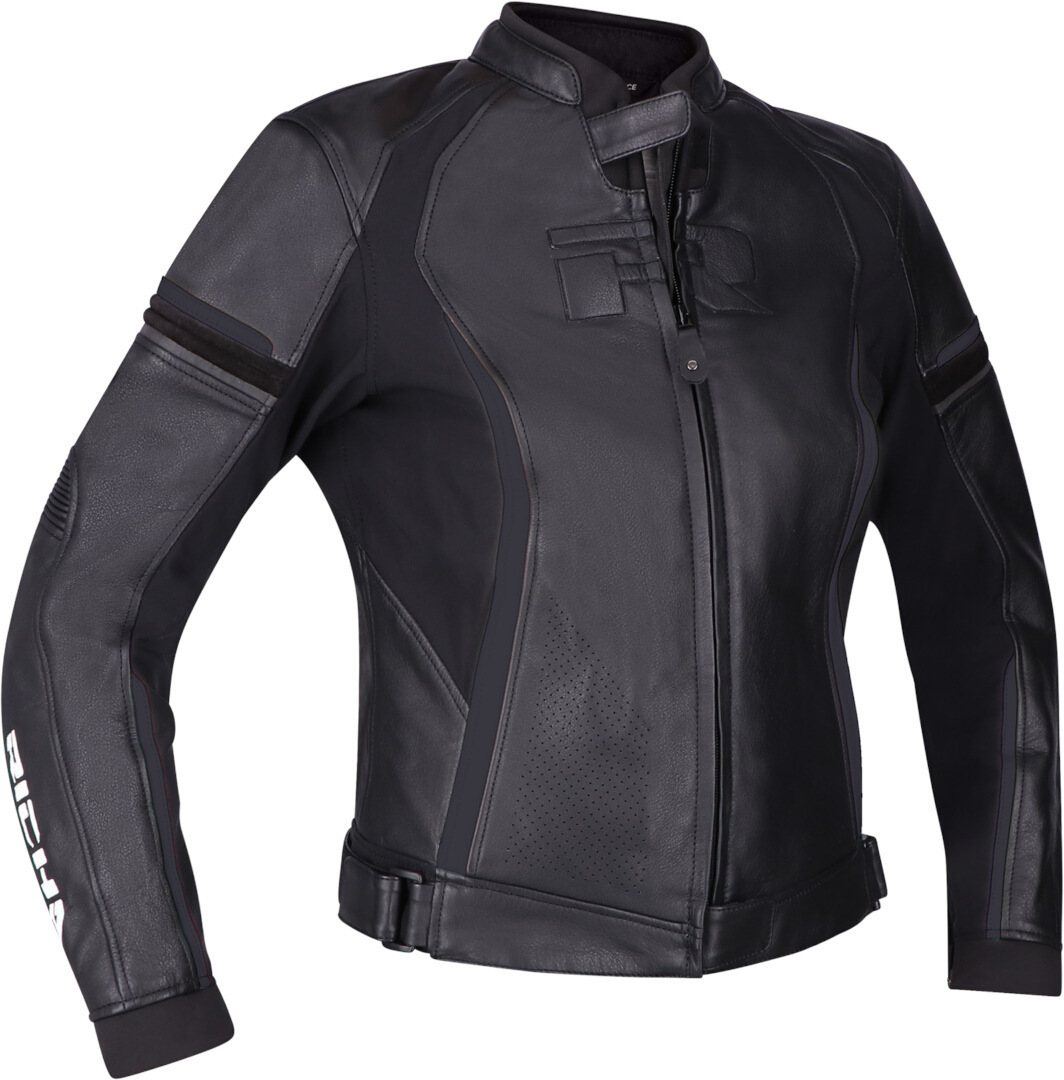 Richa Laura Damer Motorcykel Läderjacka svart 48 Figur 1