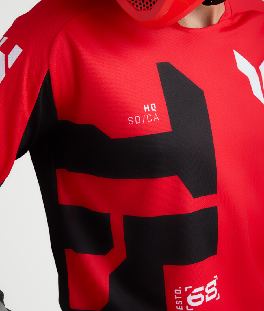 Thor Launchmode Forge Motocross Jersey rot/schwarz M Abbildung 10