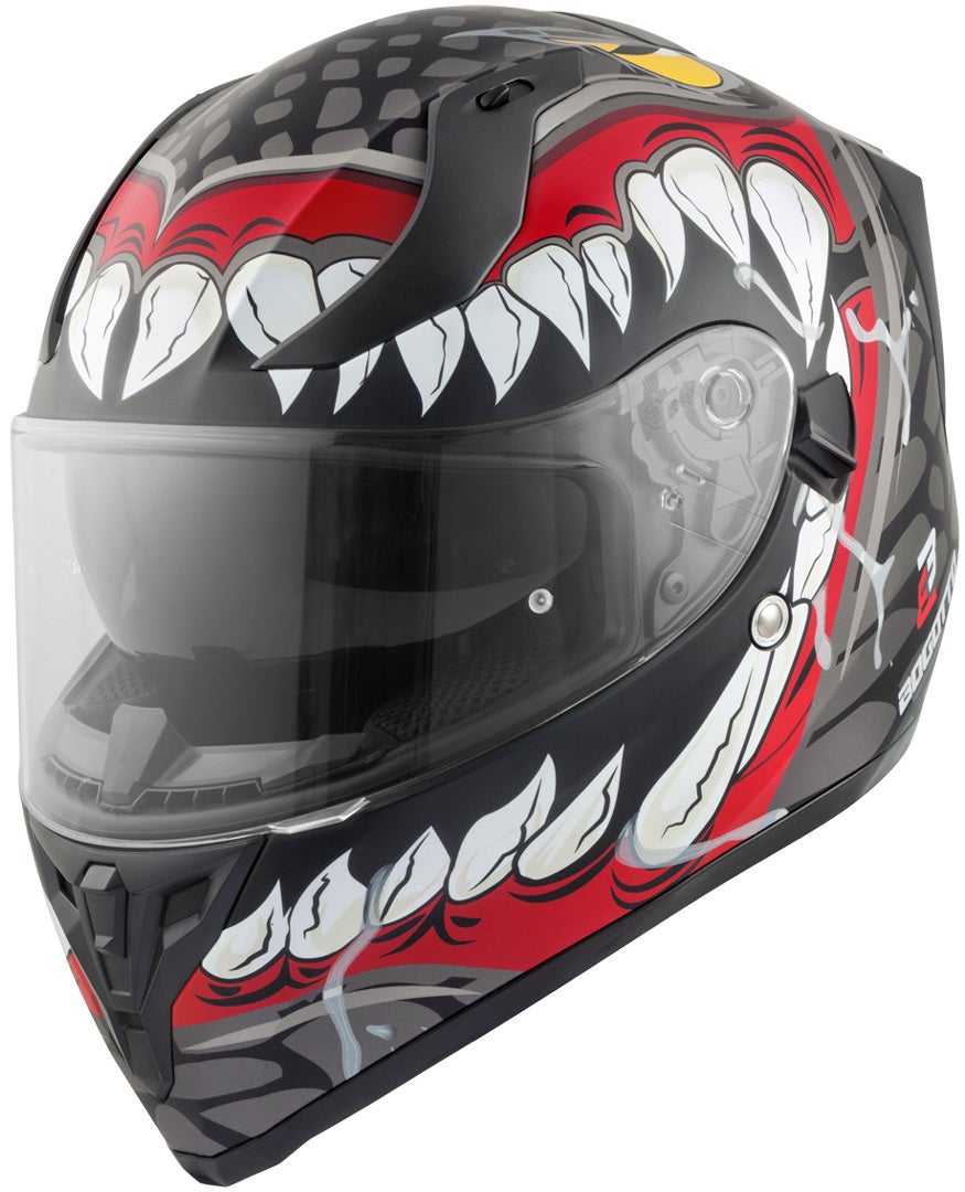Bogotto V128 Naga Casco nero opaco/rosso L Figura 3