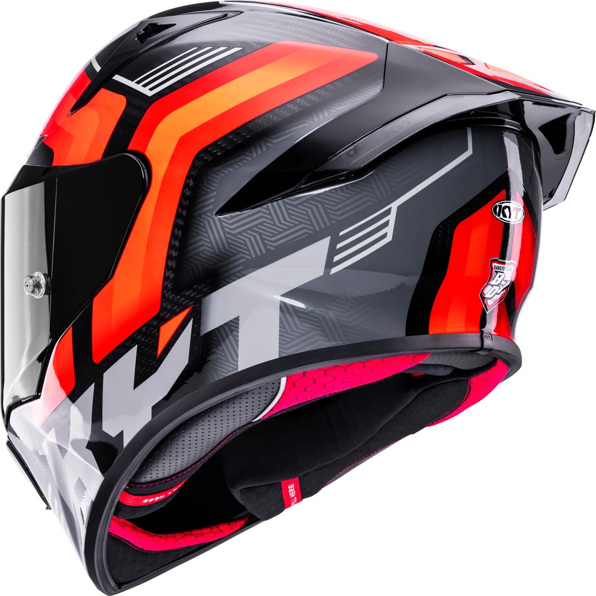 KYT R1R Carbon Accelerator Kypärä hiili/punainen XXL (63) Kuva 3