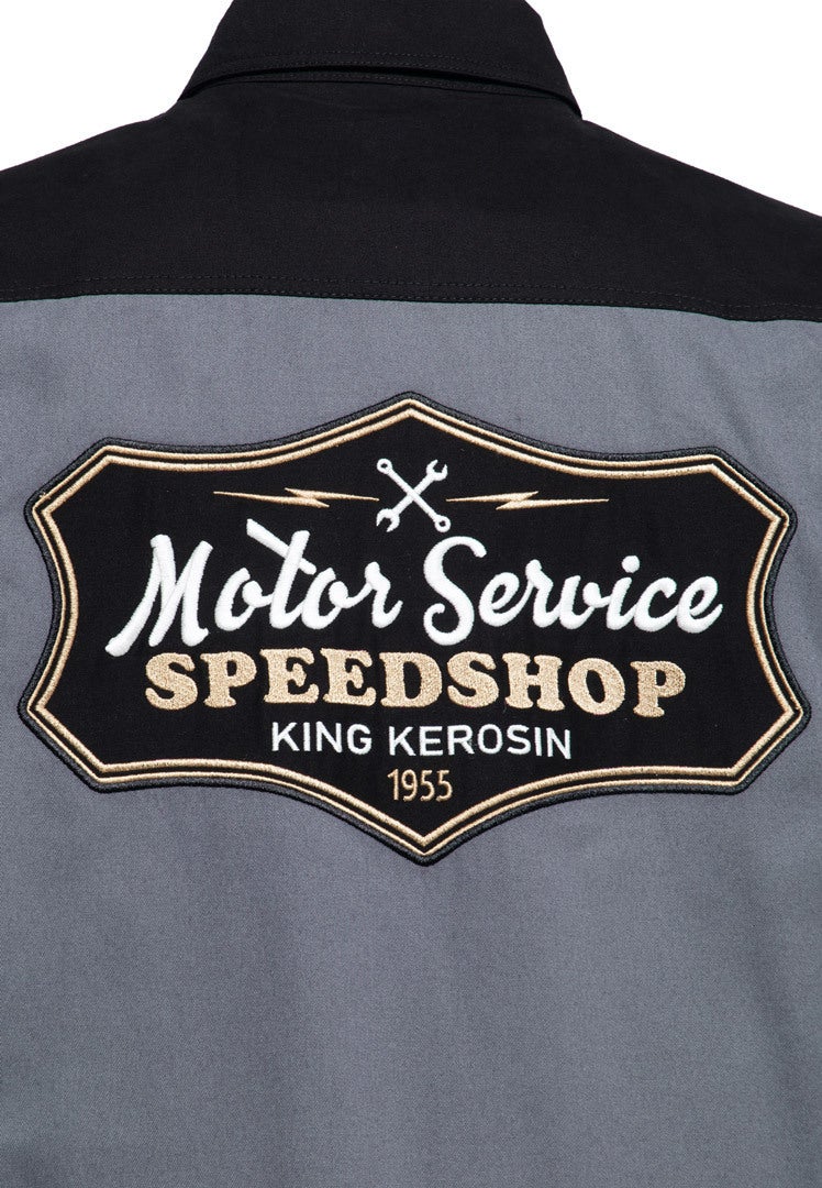 King Kerosin Motor Service Speedshop Workwear Shirt XL Figure 8