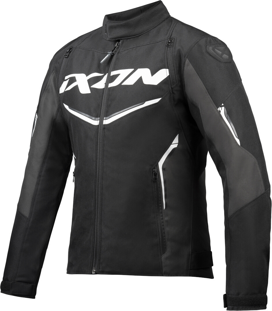 Ixon Cordolo Motorcykel textiljacka svart/vitt M Figur 1