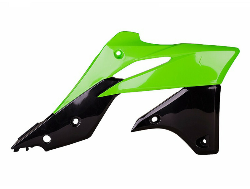 POLISPORT Original färg kylargälar grön/svart Kawasaki KX250F Figur 2