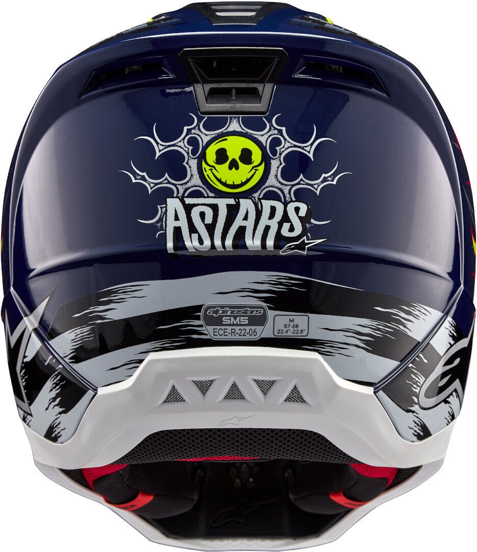 Alpinestars S-M5 Rash Casque de motocross bleu/jaune M (57/58) Figure 3