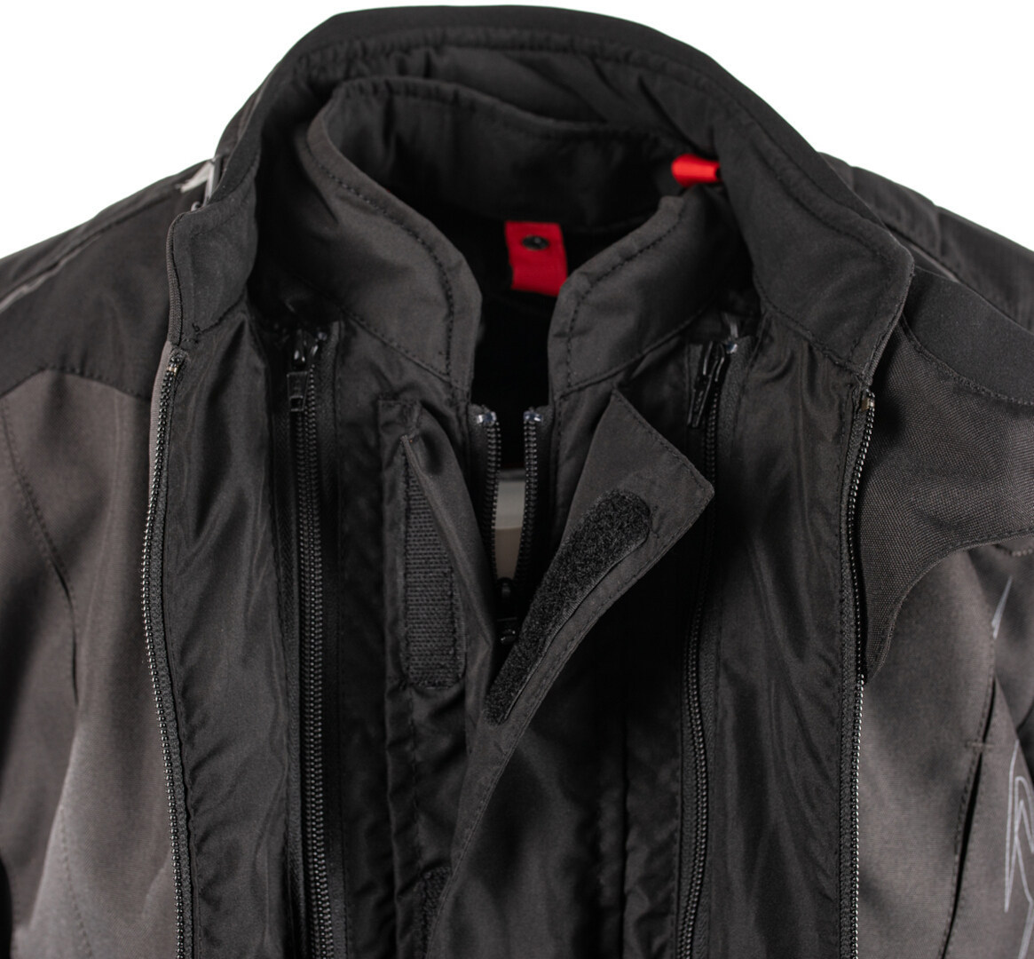 Rusty Stitches Cliff Wasserdichte Motorrad Textiljacke schwarz/grau/rot XXL Abbildung 10