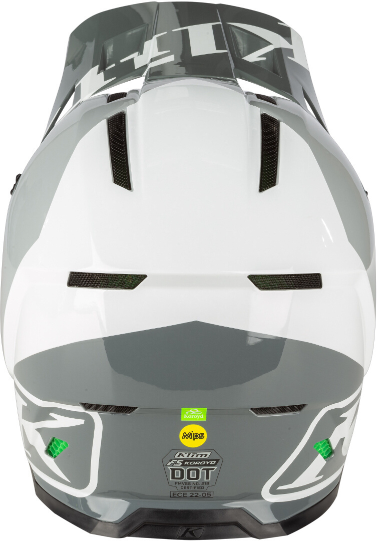 Klim F5 Koroyd Ascent Carbon Cască de motocross Gri/Alb XL (60/61) Figura 4