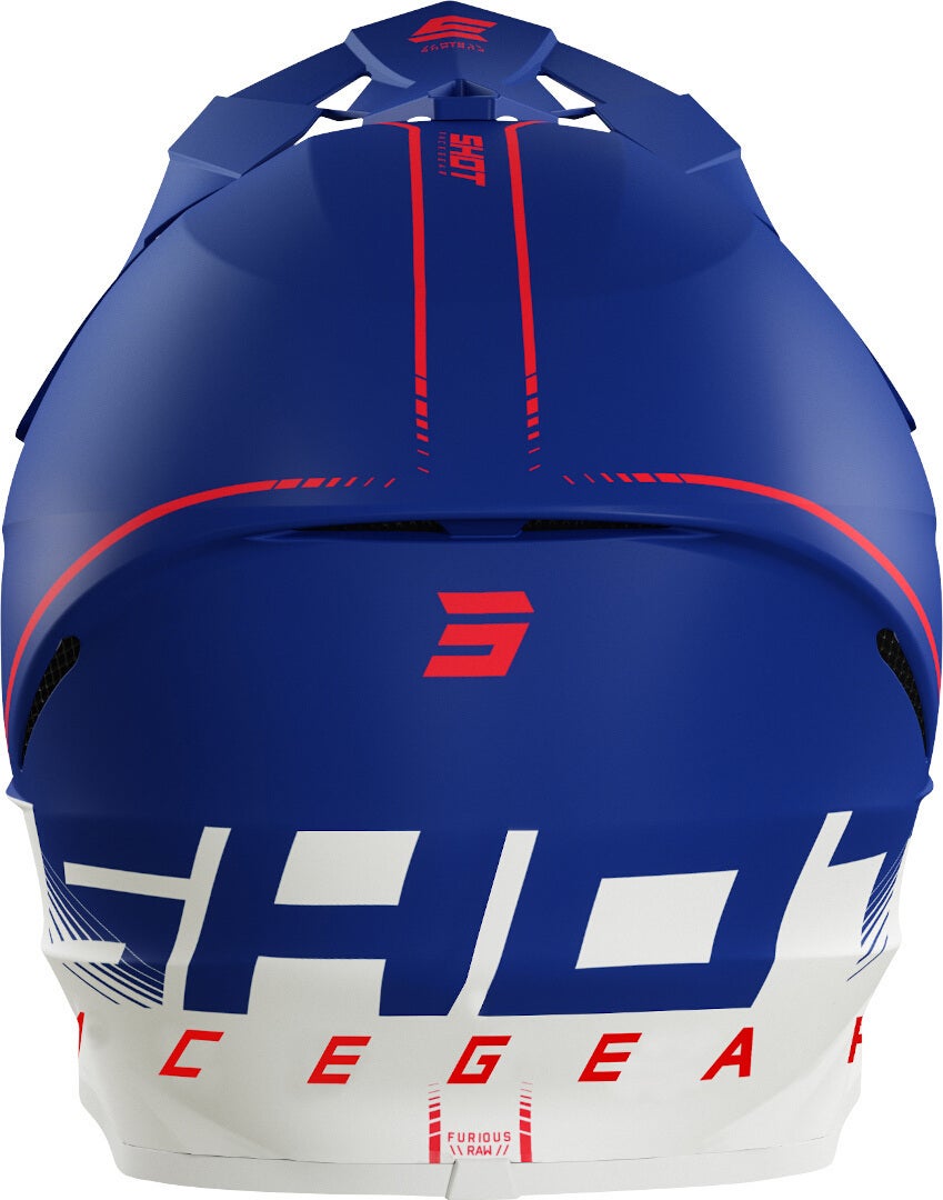 Shot Furious Draw 3.0 Casco Motocross blu/rosso/bianco S (55/56) Figura 2
