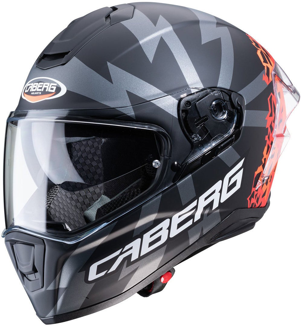 Caberg Drift Evo Storm Helm Zwart mat/rood XL (61/62) Figuur 1