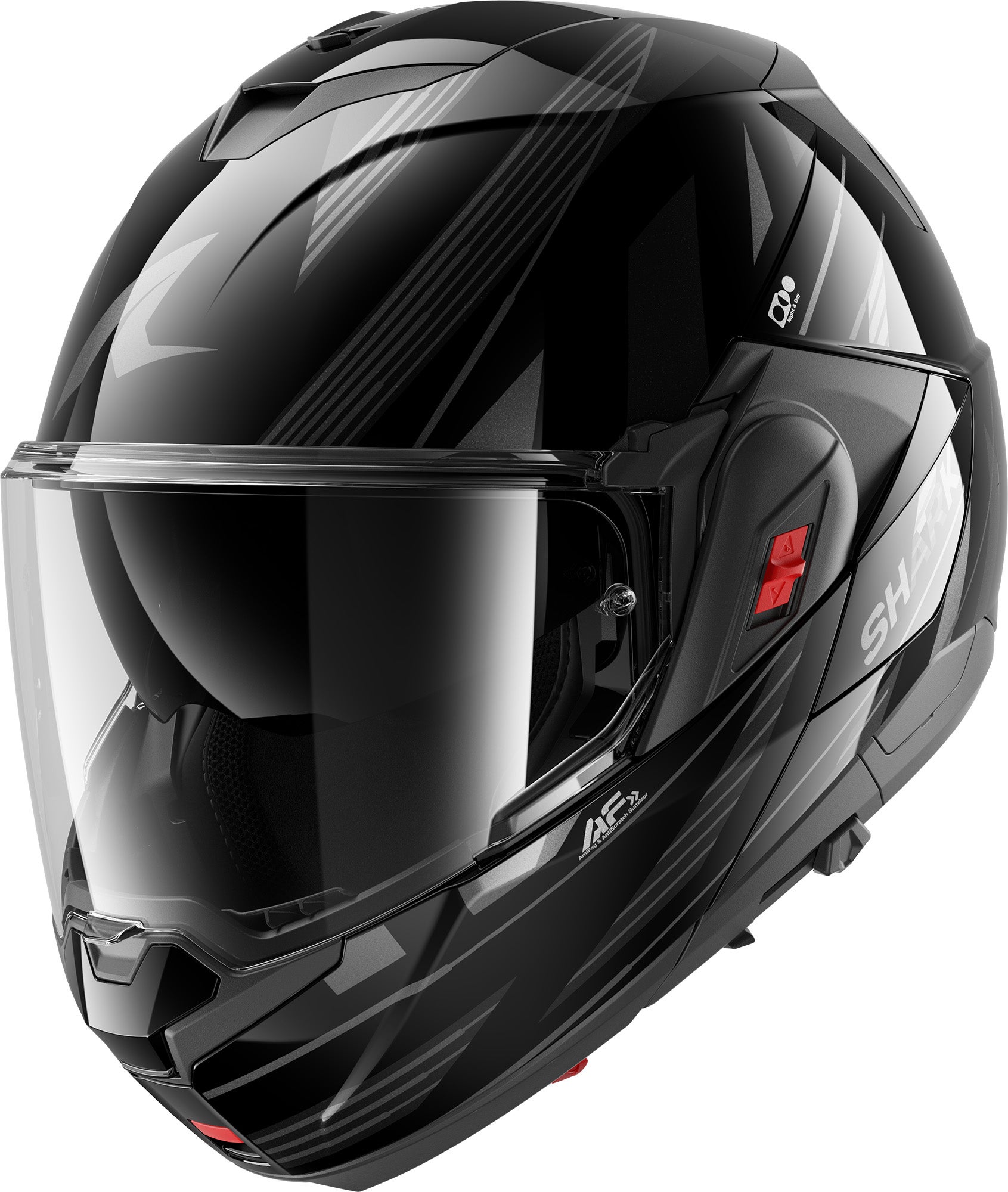 Shark Oxo Dashed Cască Negru/antracit/argintiu XXL (63) Figura 1