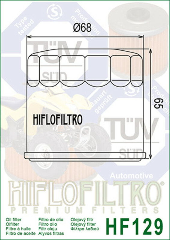Hiflofiltro Oljefilter - HF129 Figur 3