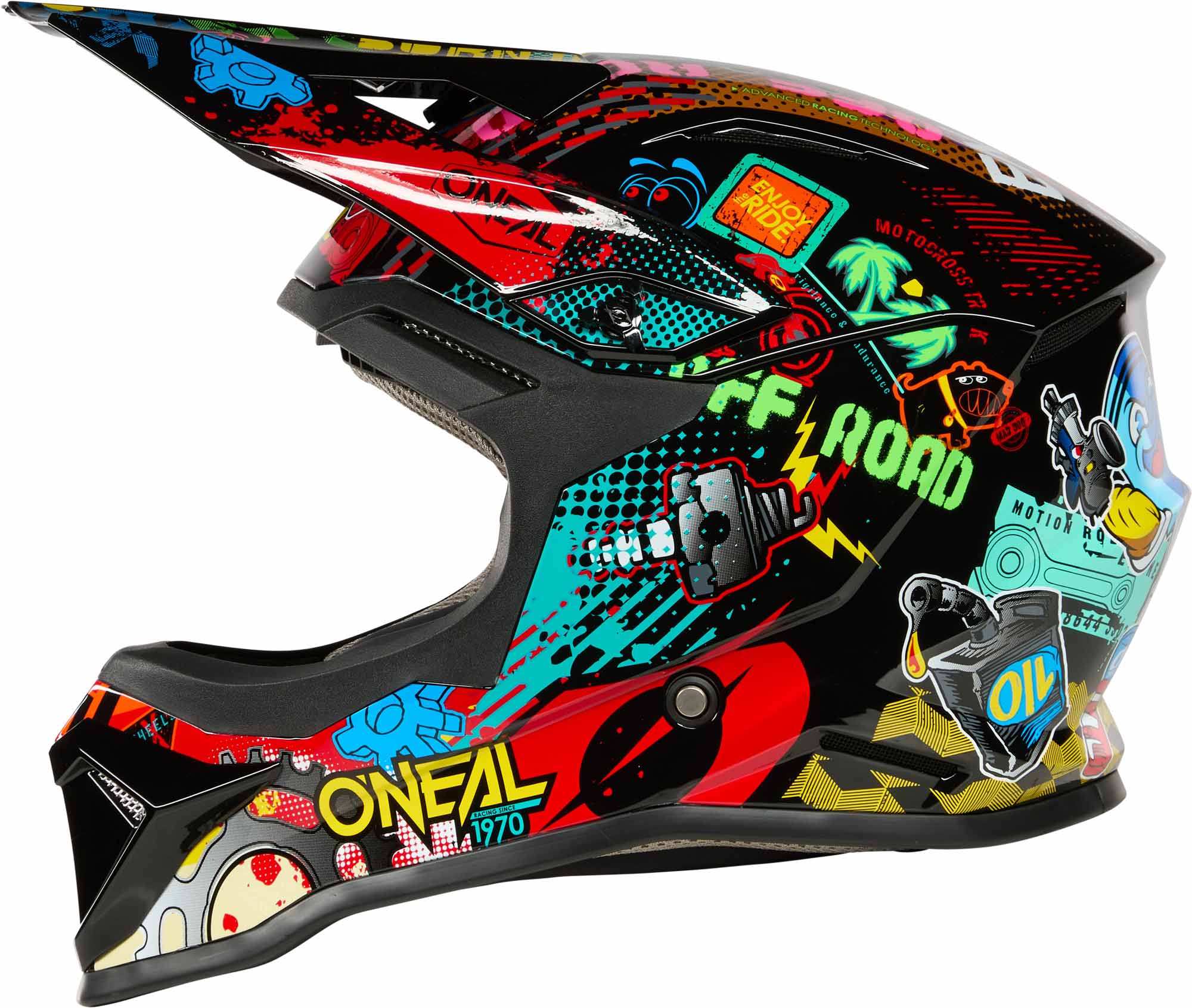 Oneal 1SRS VIBRANT Youth Motocross Helmet colorful Y/XL (51-52) Figure 5