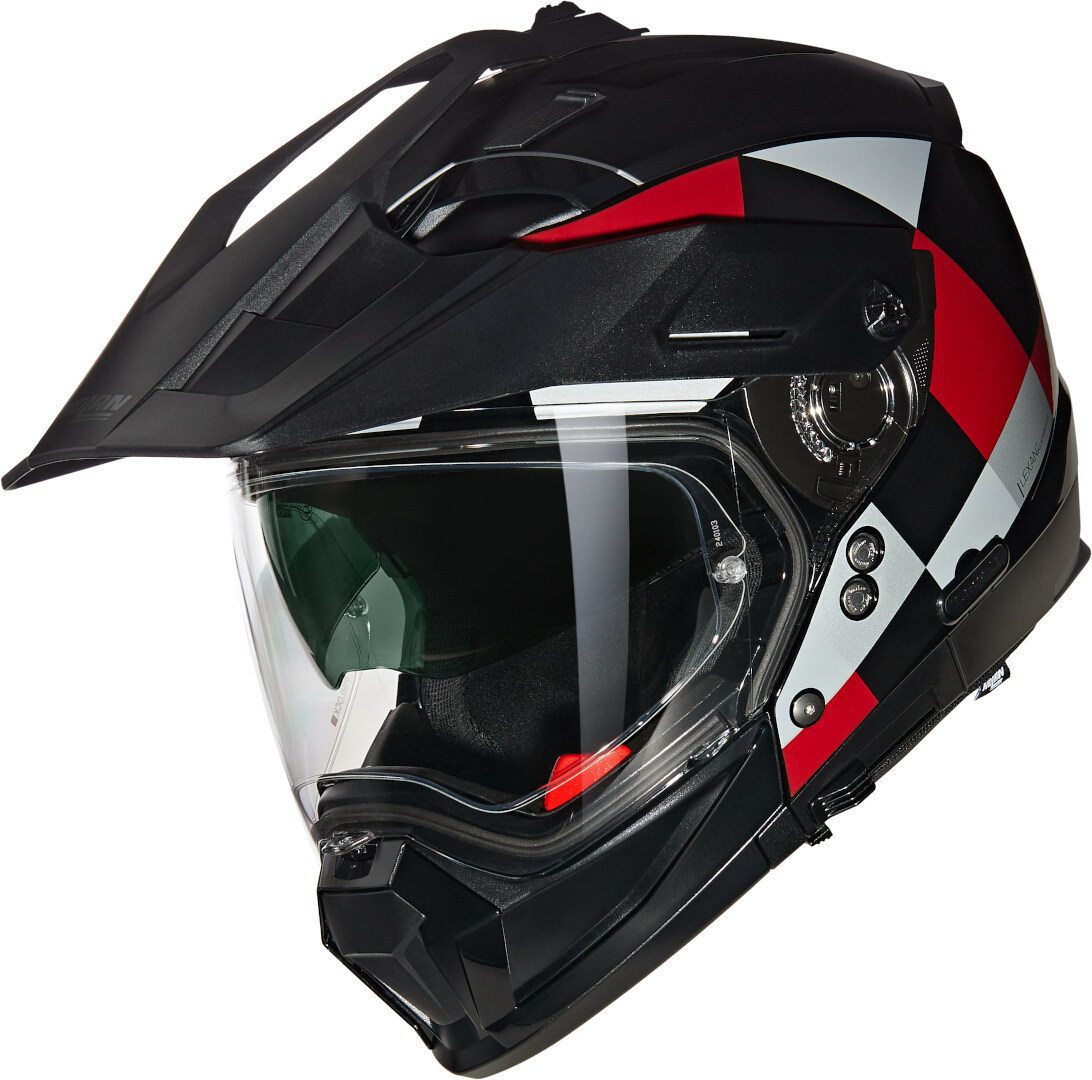 Nolan N70-2X 06 Ruvido N-Com Cască de motocross Negru/Gri/Roșu XXS (54) Figura 1