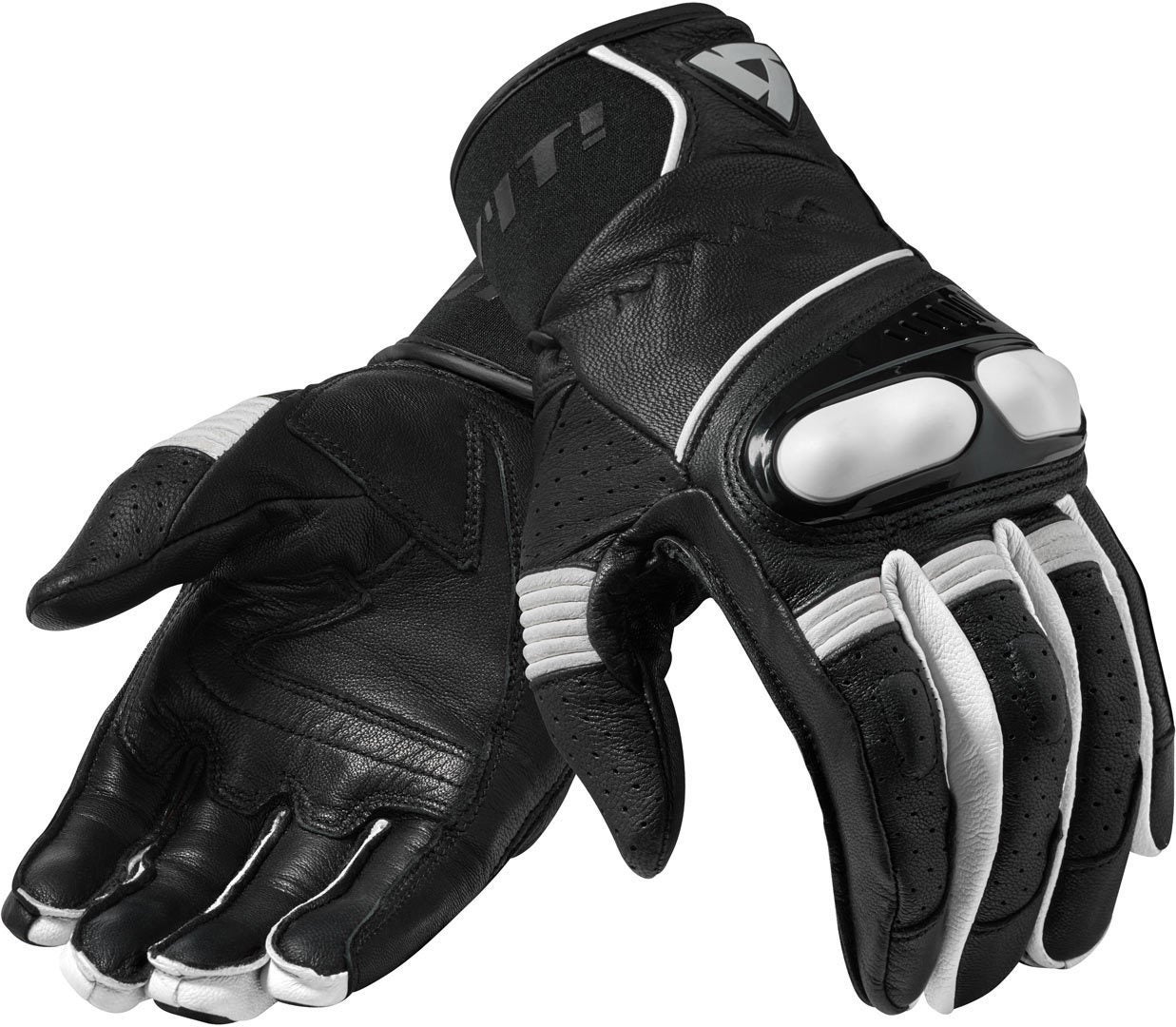 Revit Hyperion Motorradhandschuhe schwarz/weiß M Abbildung 1