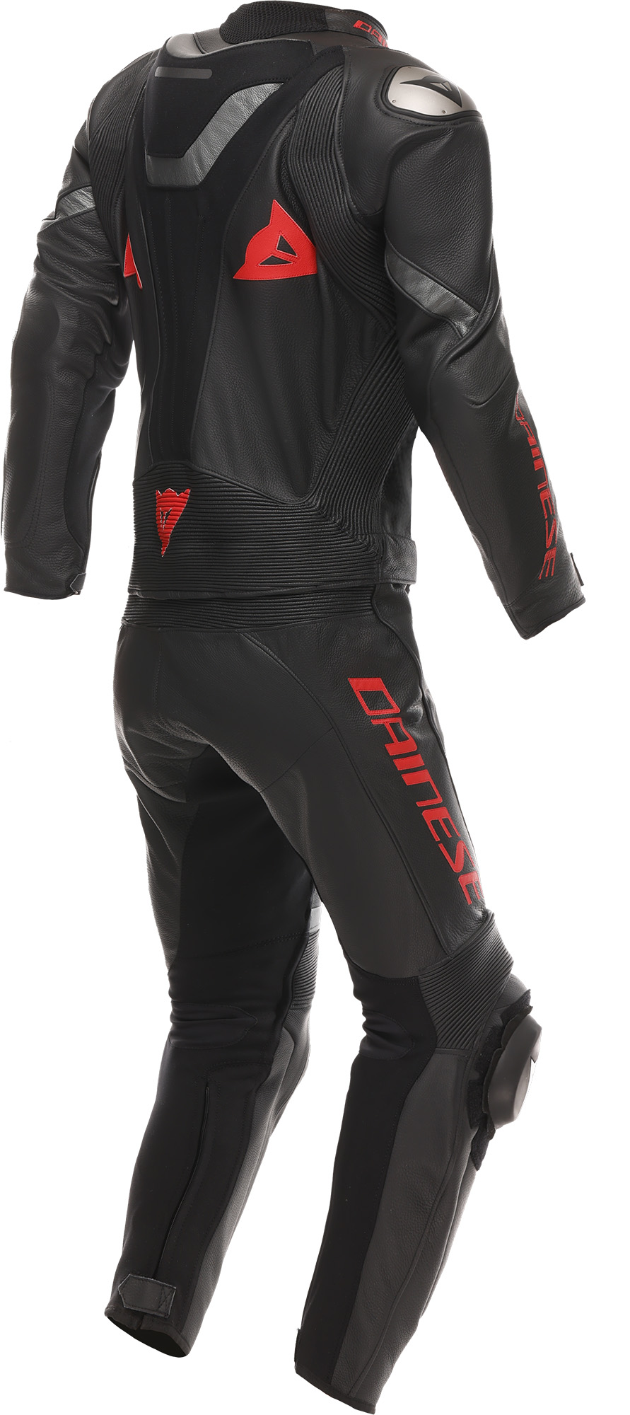 Dainese Demon Sprint 2-Piece Motorcycle Leather Suit black/black/red 64 Figure 2