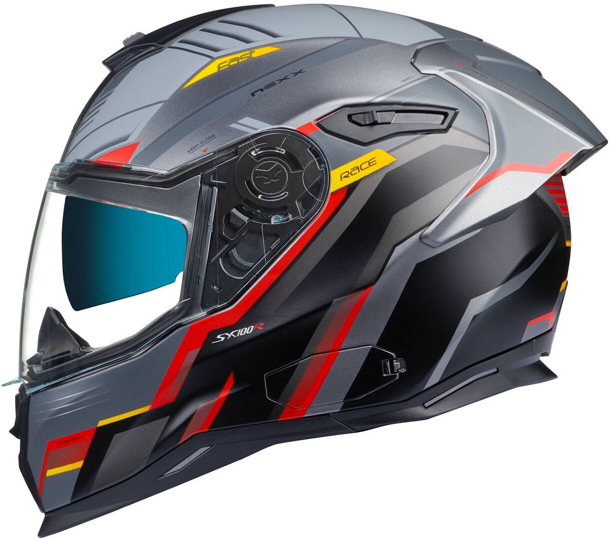 Nexx SX.100R Gridline Helmet grey/red S (55/56) Figure 1