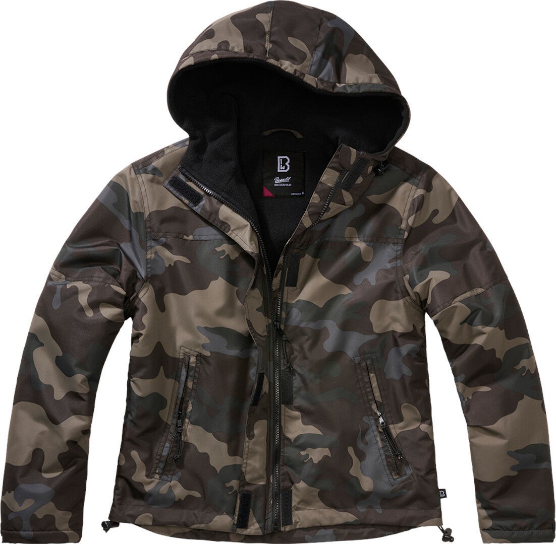 Brandit Women's Dark Camouflage Windbreaker Frontzip Jacket