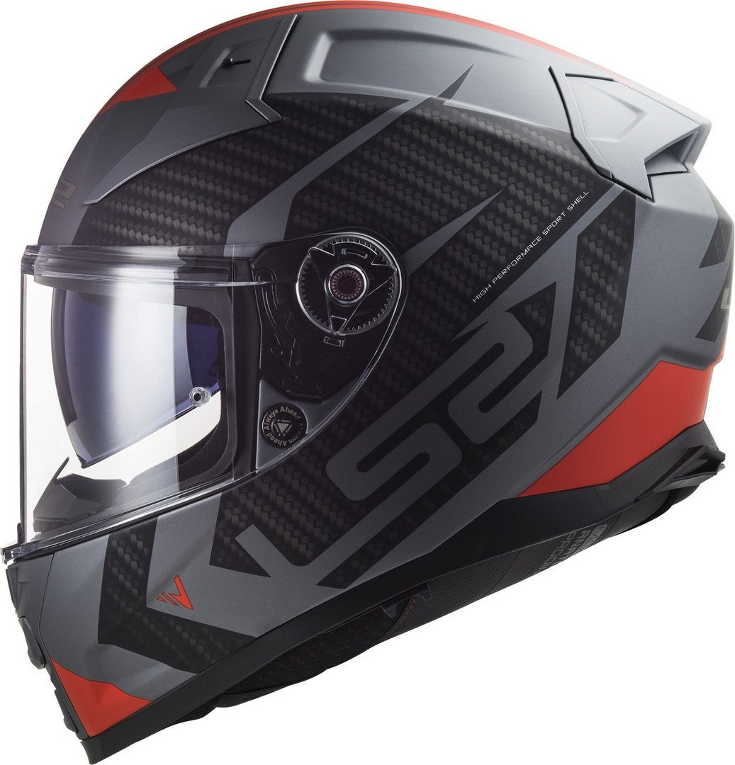 LS2 FF811 Vector II Splitter Casco grigio/rosso XXL (63/64) Figura 4