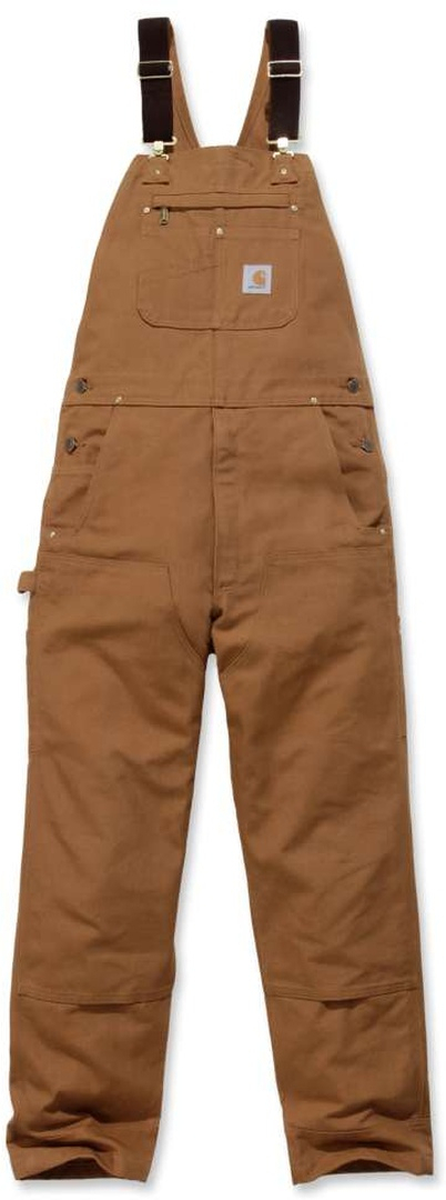Carhartt Bib Overall brown 32 L34 Figure 1