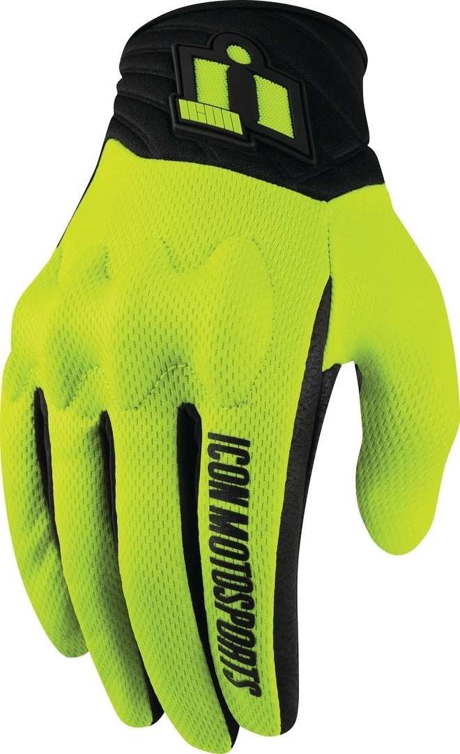 Icon Anthem 2 Motorradhandschuhe neon-gelb 2XL Abbildung 1