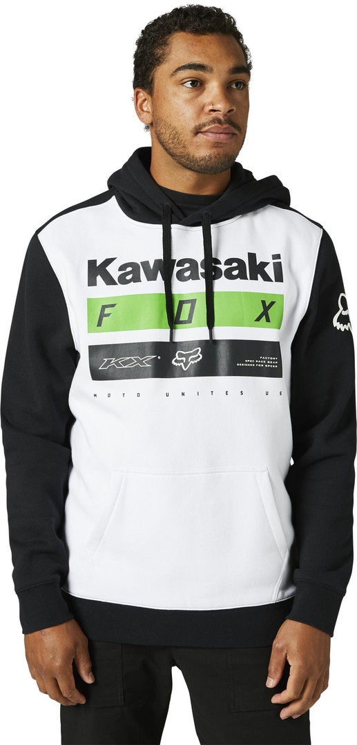 FOX Kawi Stripes Capuche Noir/Blanc XL Figure 1