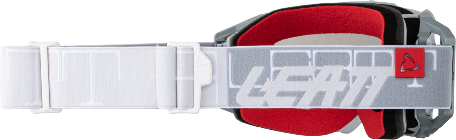 Leatt Velocity 5.5 Iriz Logo 2024 Motocross Goggles Grå/röd Figur 2