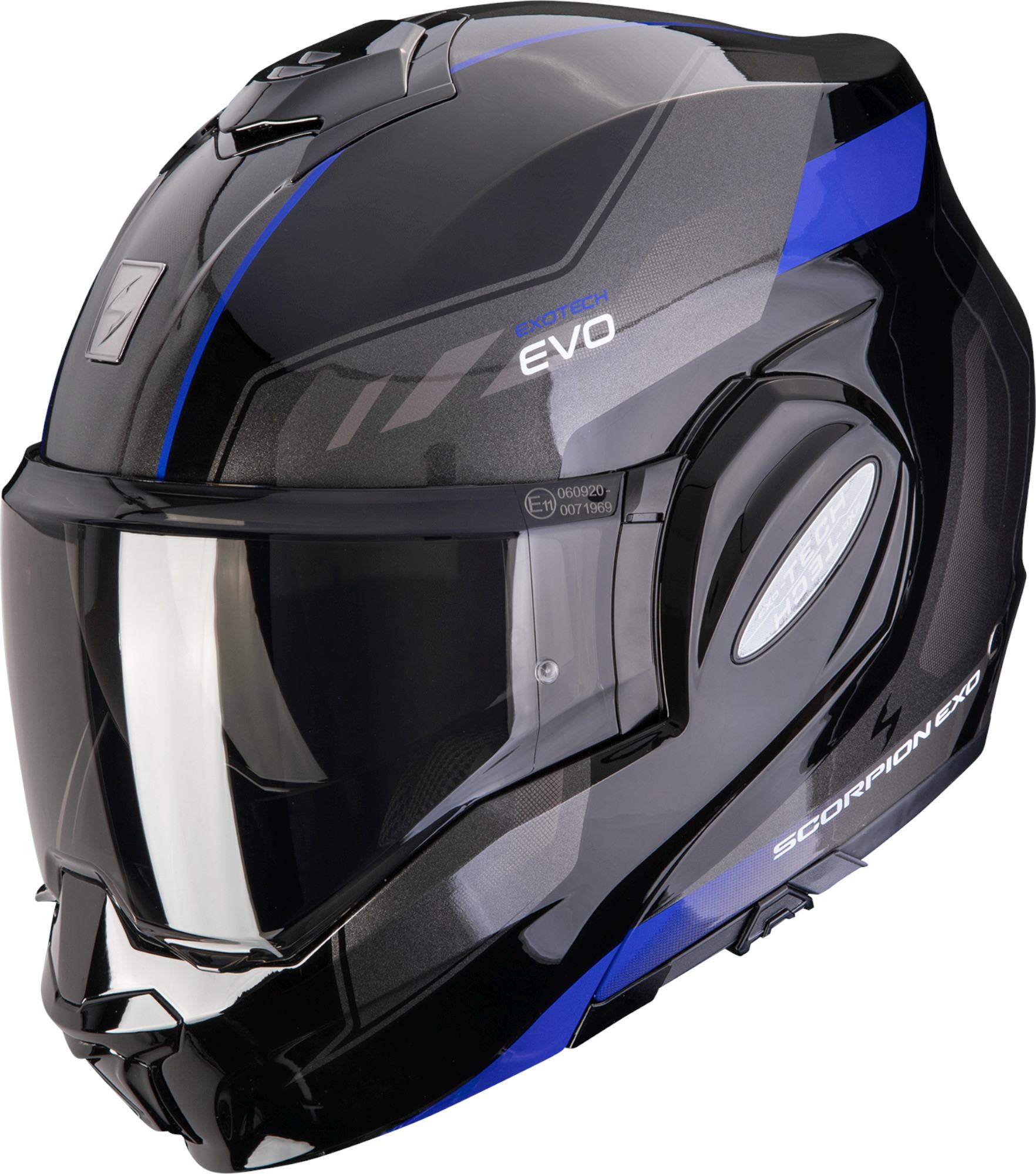 Scorpion Exo-Tech Evo Socius Casque modulable noir/bleu S (55/56) Figure 1