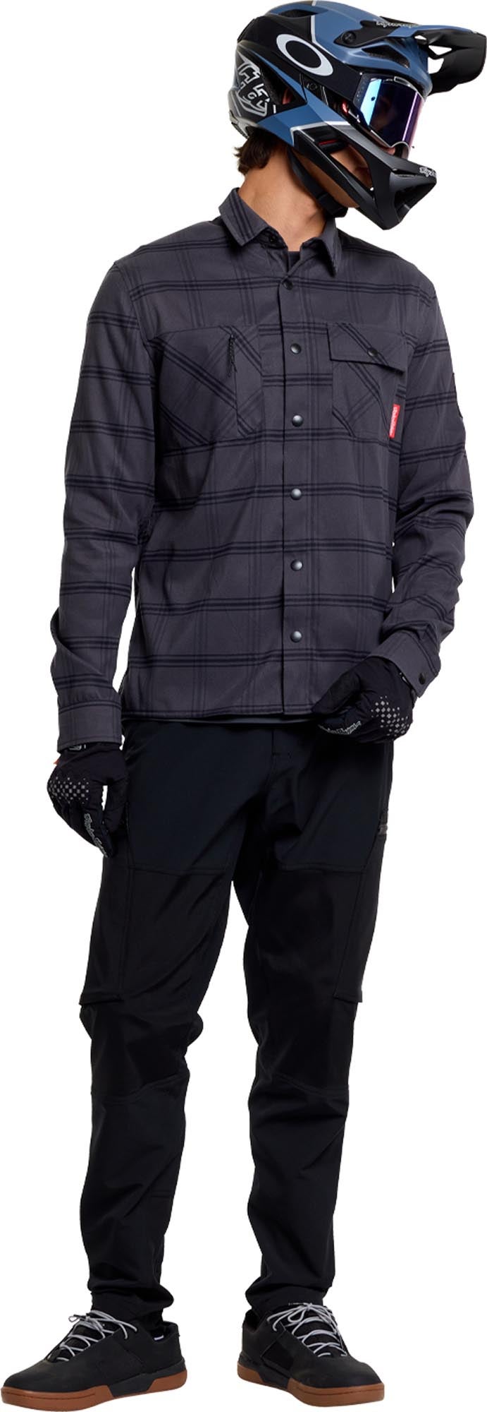 Troy Lee Designs Ruckus Ride Flannel Bicycle Shirt anthracite M Figure 14